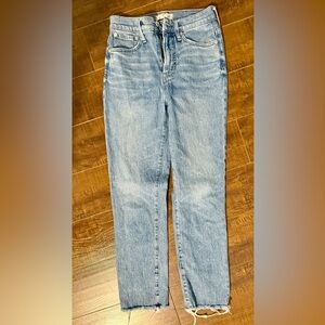 Madewell Blue Straight Jeans Versatile Everyday Wear